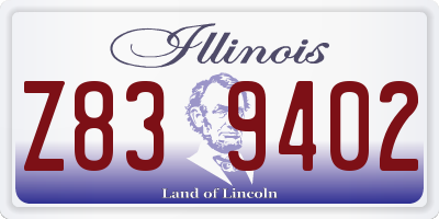 IL license plate Z839402