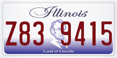 IL license plate Z839415
