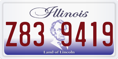 IL license plate Z839419