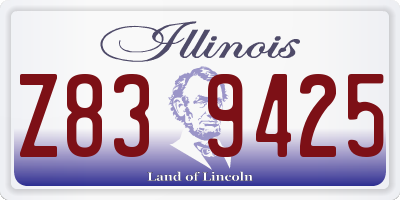 IL license plate Z839425