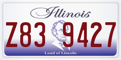 IL license plate Z839427