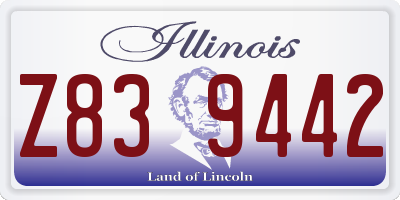 IL license plate Z839442