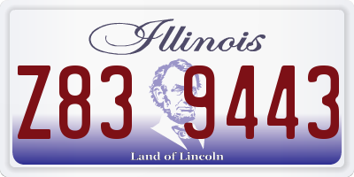 IL license plate Z839443
