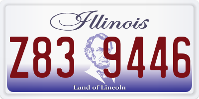 IL license plate Z839446