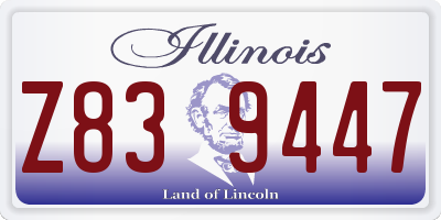IL license plate Z839447