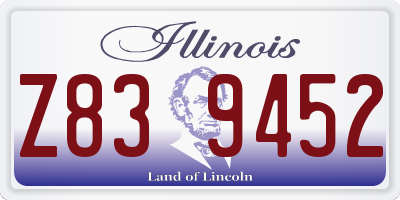 IL license plate Z839452