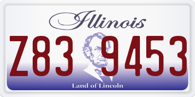 IL license plate Z839453