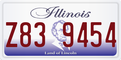 IL license plate Z839454