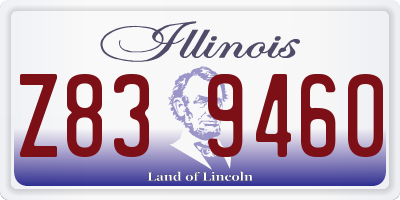 IL license plate Z839460