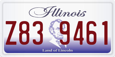 IL license plate Z839461