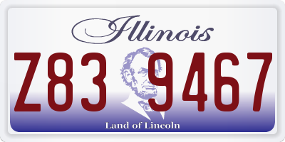 IL license plate Z839467