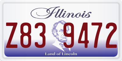 IL license plate Z839472