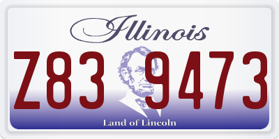 IL license plate Z839473