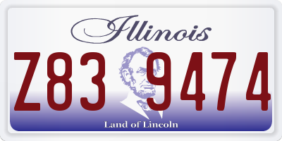 IL license plate Z839474
