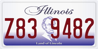 IL license plate Z839482