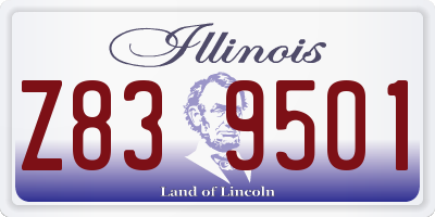 IL license plate Z839501