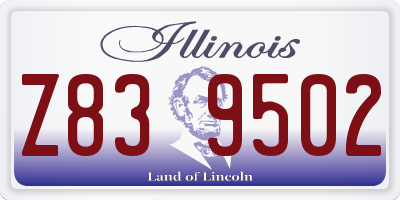 IL license plate Z839502
