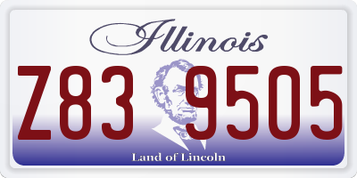 IL license plate Z839505