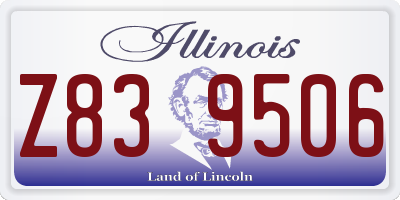 IL license plate Z839506