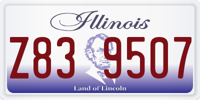 IL license plate Z839507