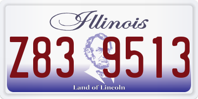 IL license plate Z839513
