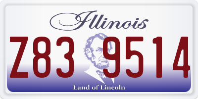 IL license plate Z839514