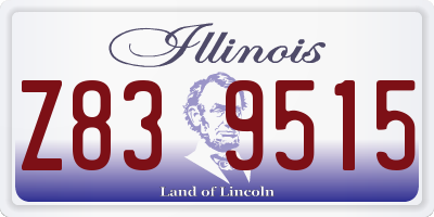IL license plate Z839515
