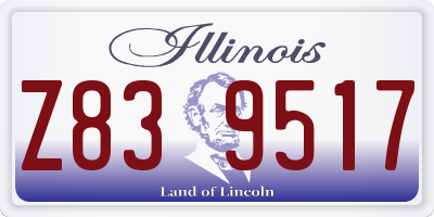 IL license plate Z839517