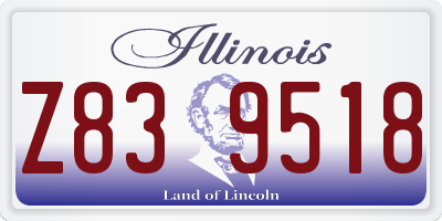 IL license plate Z839518