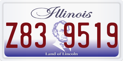 IL license plate Z839519