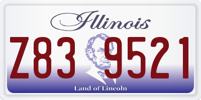 IL license plate Z839521
