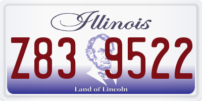 IL license plate Z839522