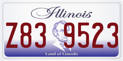 IL license plate Z839523