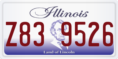 IL license plate Z839526