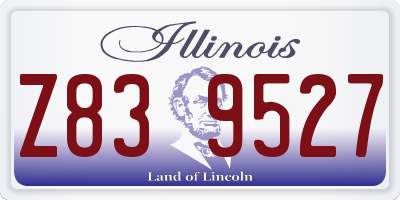 IL license plate Z839527