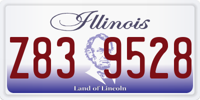 IL license plate Z839528