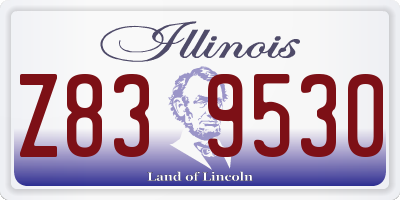 IL license plate Z839530
