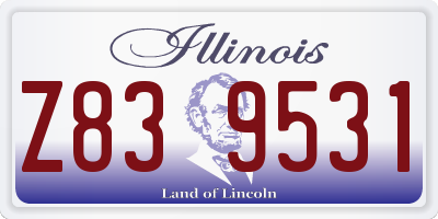 IL license plate Z839531