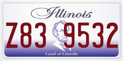 IL license plate Z839532