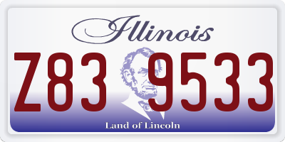 IL license plate Z839533