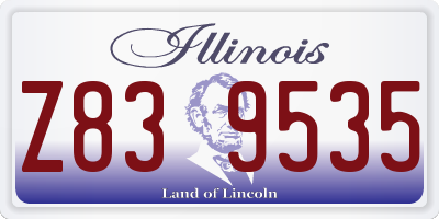 IL license plate Z839535