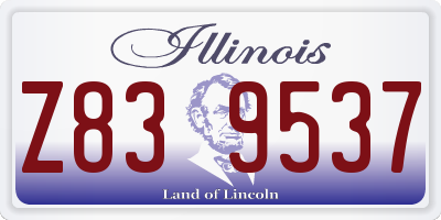 IL license plate Z839537