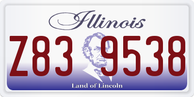 IL license plate Z839538