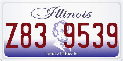 IL license plate Z839539