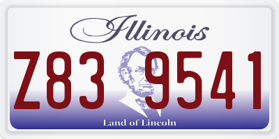 IL license plate Z839541
