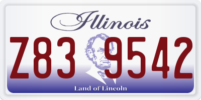 IL license plate Z839542