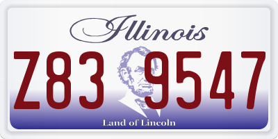 IL license plate Z839547