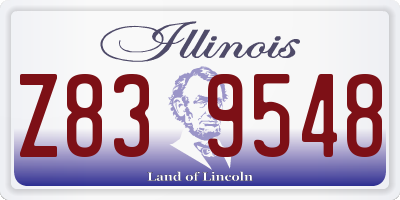 IL license plate Z839548
