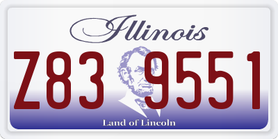 IL license plate Z839551
