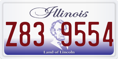 IL license plate Z839554